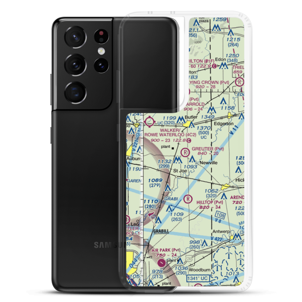 Greuter Field (69II) VFR Sectional Samsung Case Samsung Galaxy S21 Ultra model shown