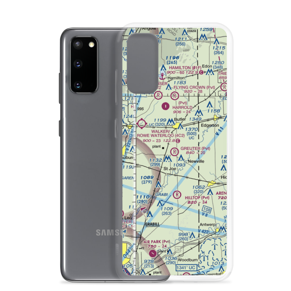 Greuter Field (69II) VFR Sectional Samsung Case Samsung Galaxy S20 model shown