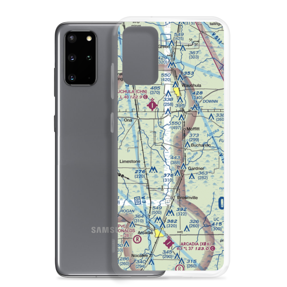 Griffins Peace River Ranch Airport (FL00) VFR Sectional Samsung Case Samsung Galaxy S20 Plus model shown