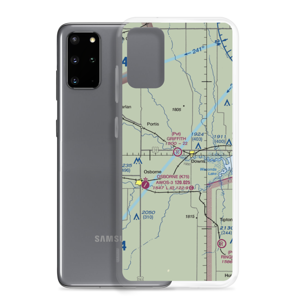 Griffith Field (65KS) VFR Sectional Samsung Case Samsung Galaxy S20 Plus model shown