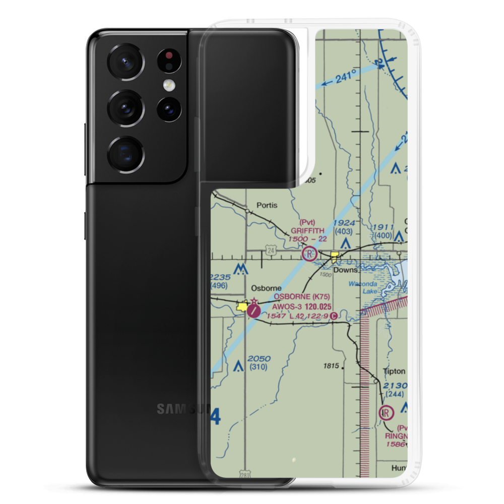 Griffith Field (65KS) VFR Sectional Samsung Case Samsung Galaxy S21 Ultra model shown