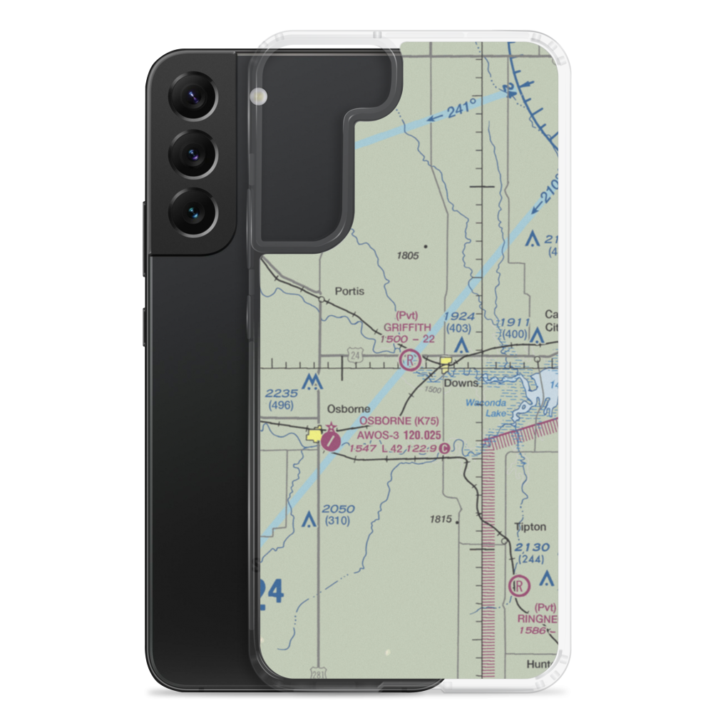 Griffith Field (65KS) VFR Sectional Samsung Case Samsung Galaxy S22 Plus model shown