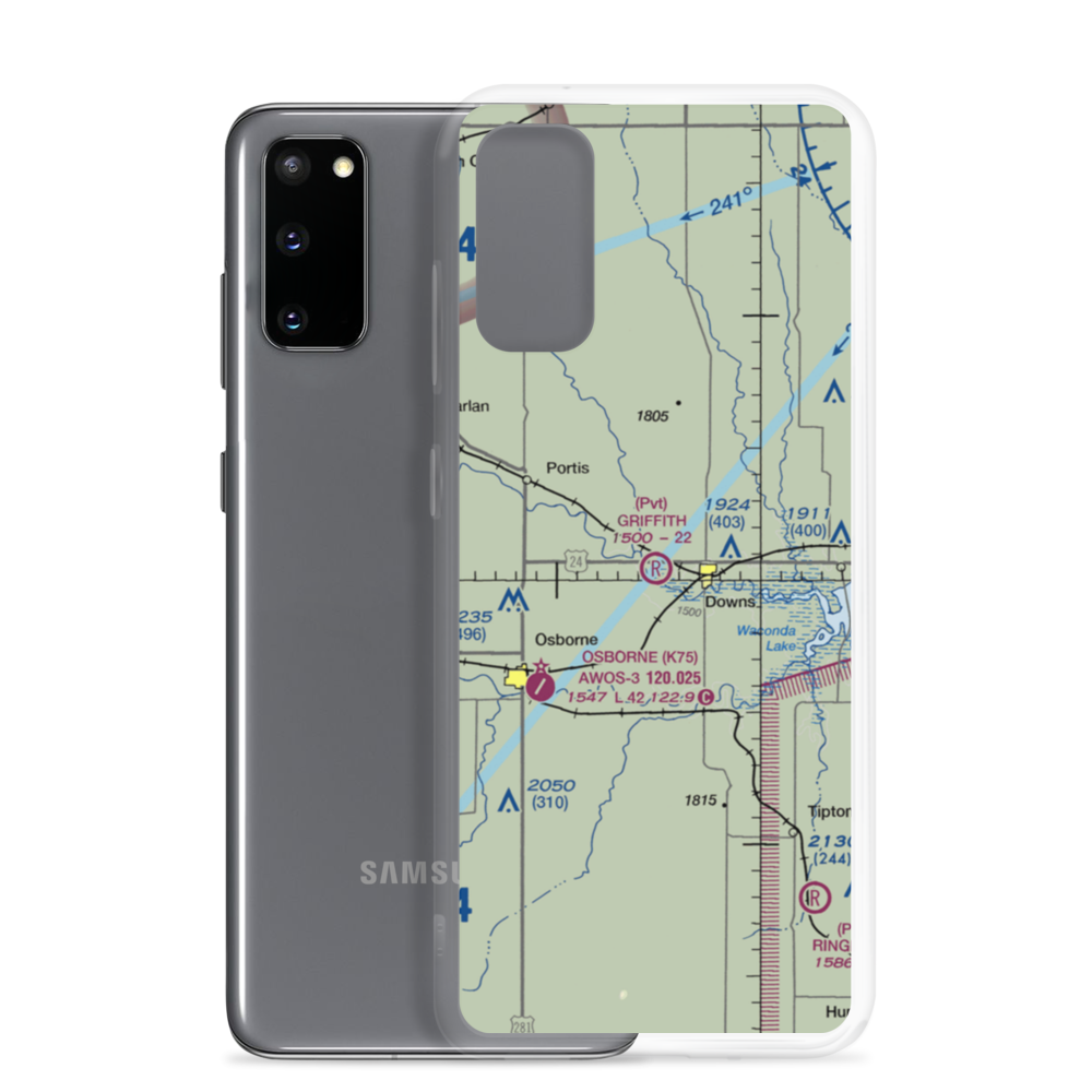 Griffith Field (65KS) VFR Sectional Samsung Case Samsung Galaxy S20 model shown