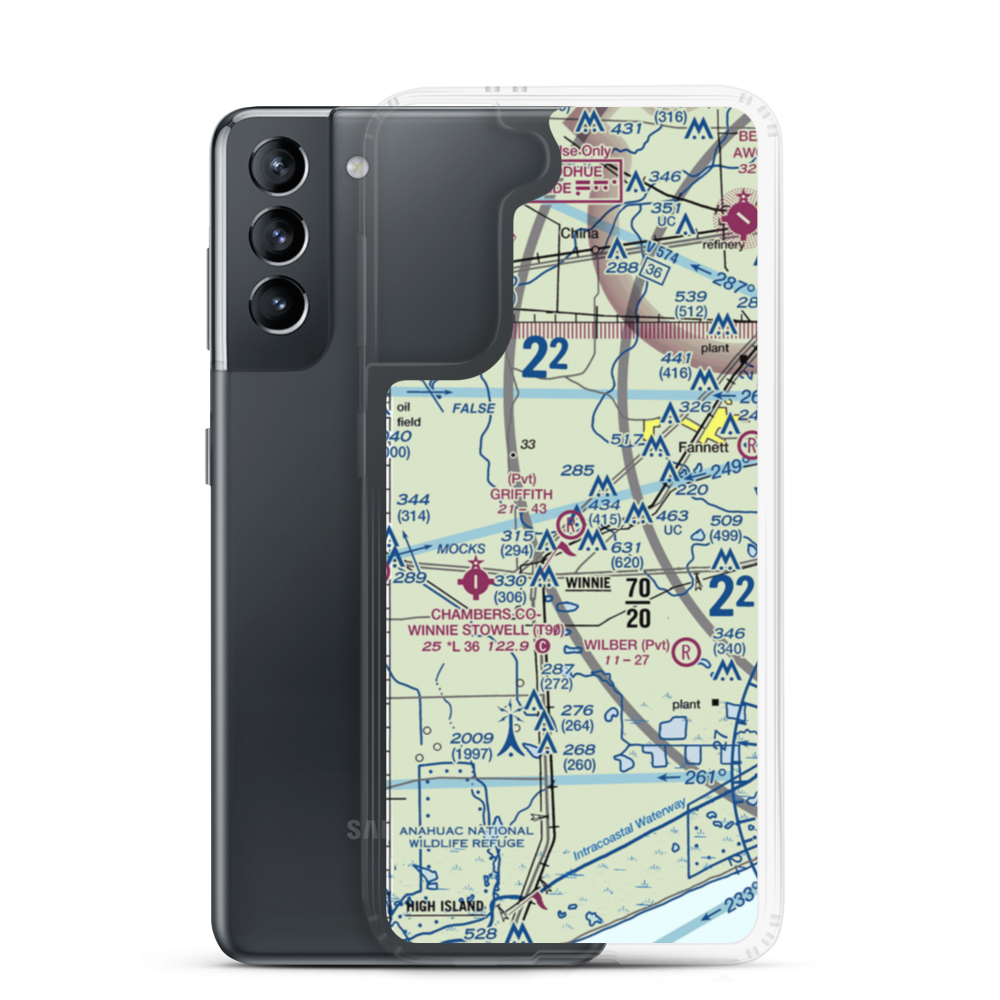 Griffith Ranch Airport (TE73) VFR Sectional Samsung Case Samsung Galaxy S21 model shown