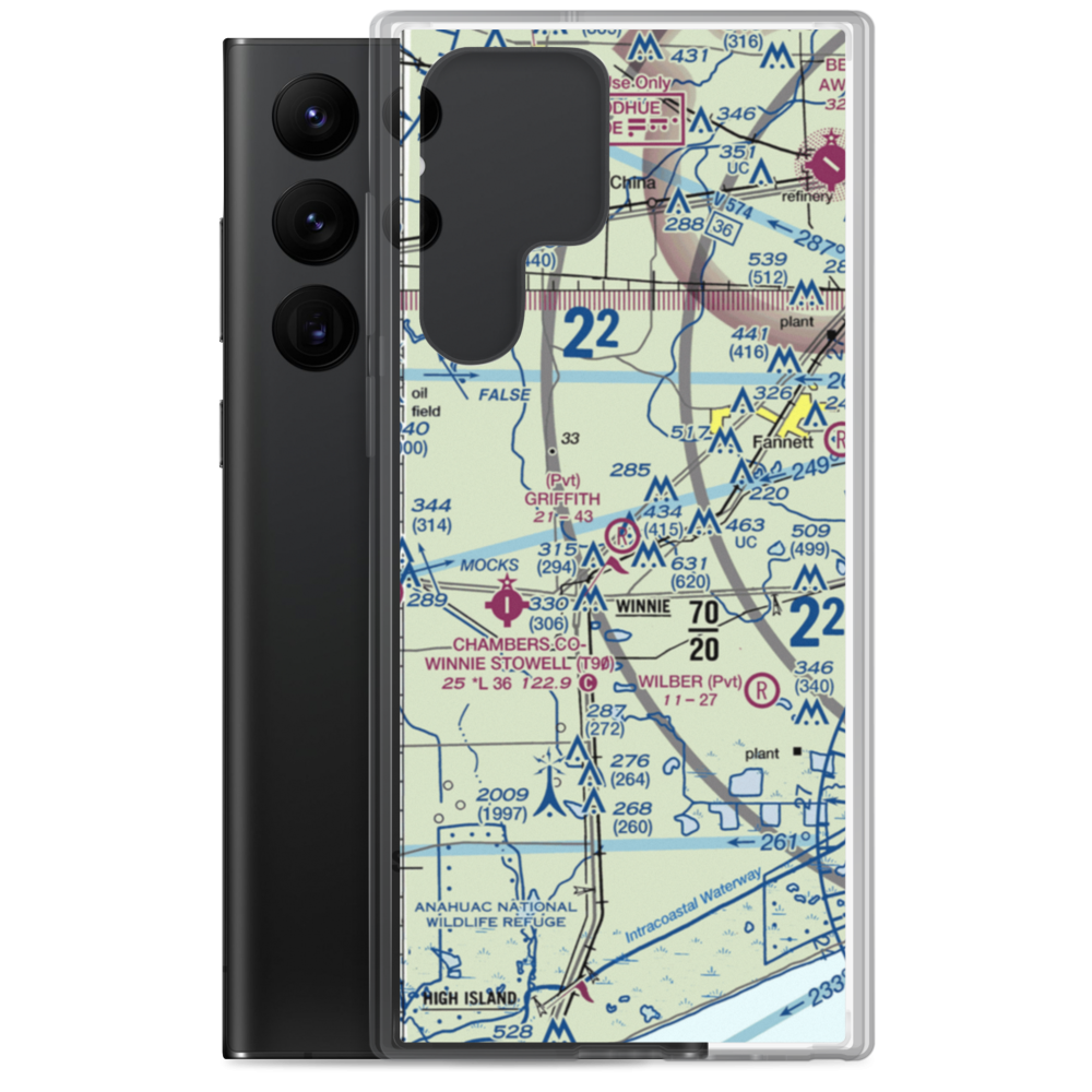 Griffith Ranch Airport (TE73) VFR Sectional Samsung Case Samsung Galaxy S22 Ultra model shown