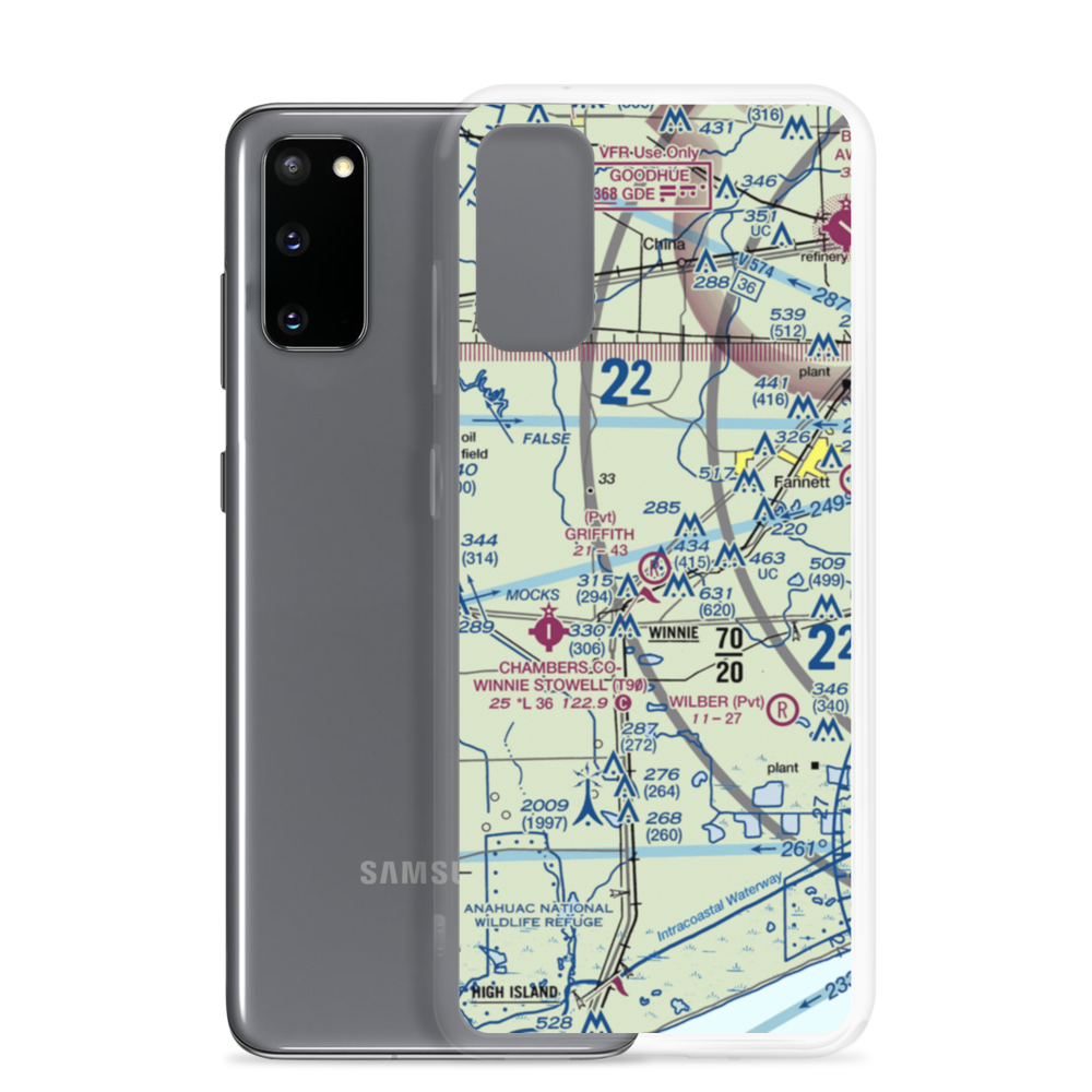 Griffith Ranch Airport (TE73) VFR Sectional Samsung Case Samsung Galaxy S20 model shown