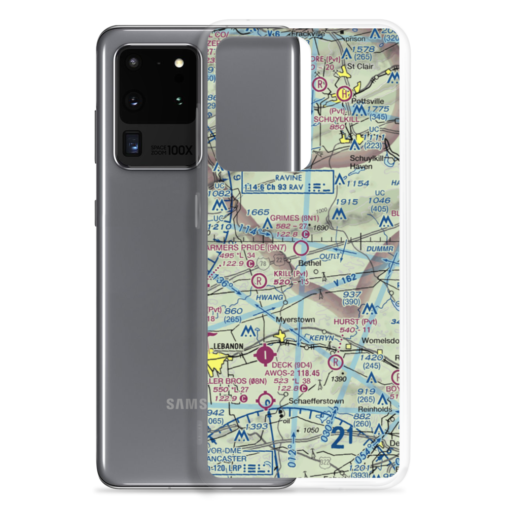 Grimes Airport (8N1) VFR Sectional Samsung Case Samsung Galaxy S20 Ultra model shown