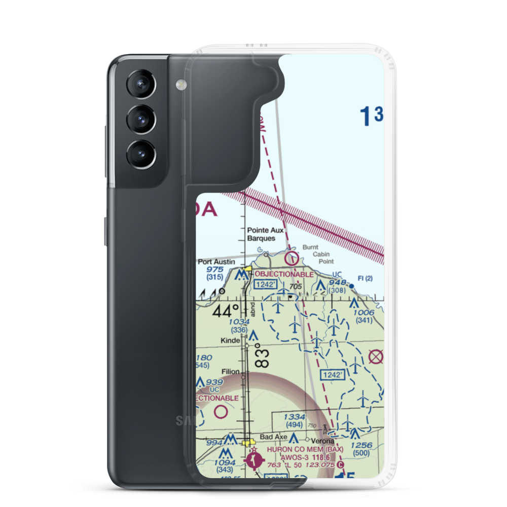 Grindstone Air Harbor Airport (29C) VFR Sectional Samsung Case Samsung Galaxy S21 model shown