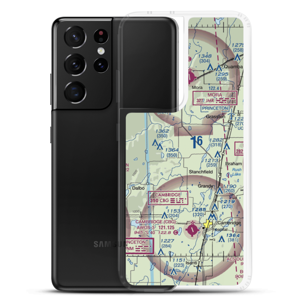 Grohnke Field (MY92) VFR Sectional Samsung Case Samsung Galaxy S21 Ultra model shown