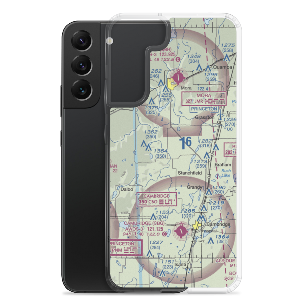 Grohnke Field (MY92) VFR Sectional Samsung Case Samsung Galaxy S22 Plus model shown