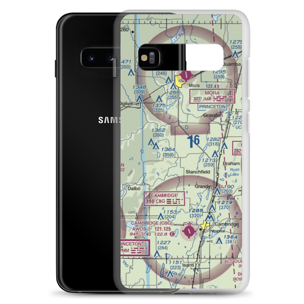 Grohnke Field (MY92) VFR Sectional Samsung Case Samsung Galaxy S10+ model shown