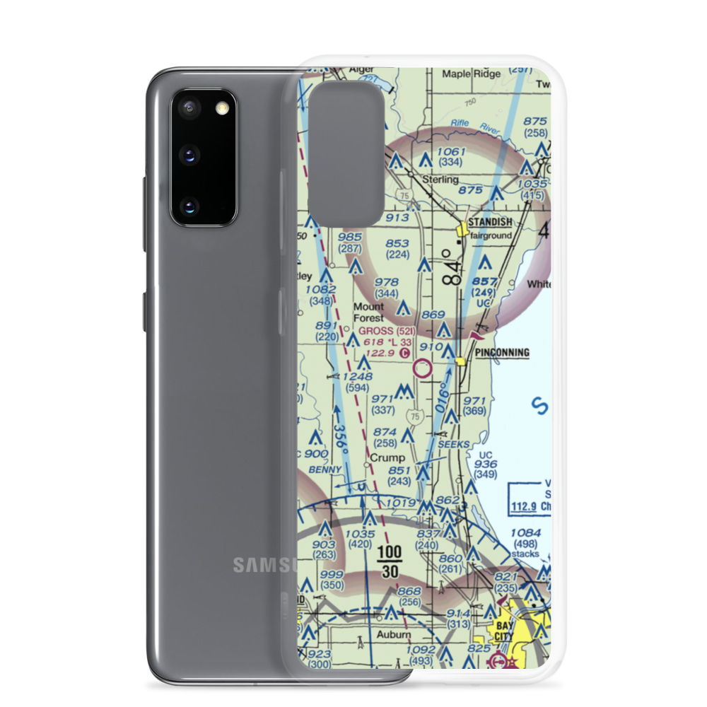 Gross Airport (52I) VFR Sectional Samsung Case Samsung Galaxy S20 model shown