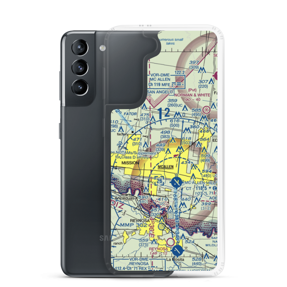 Gross Private Airport (US-0143) VFR Sectional Samsung Case Samsung Galaxy S21 model shown