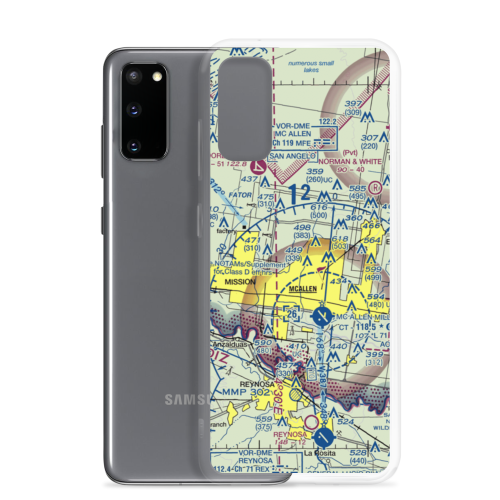 Gross Private Airport (US-0143) VFR Sectional Samsung Case Samsung Galaxy S20 model shown
