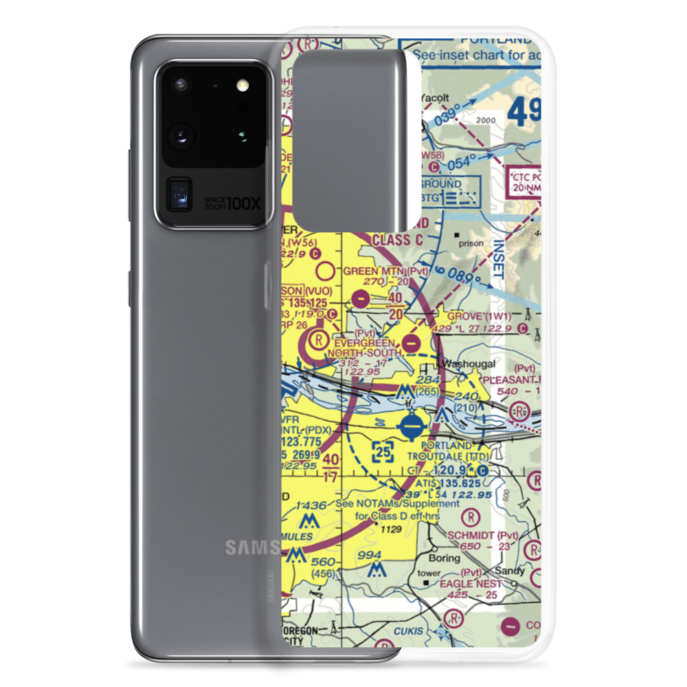 Grove Field (1W1) VFR Sectional Samsung Case Samsung Galaxy S20 Ultra model shown