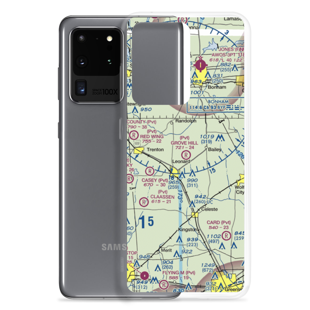 Grove Hill Airport (5TX2) VFR Sectional Samsung Case Samsung Galaxy S20 Ultra model shown