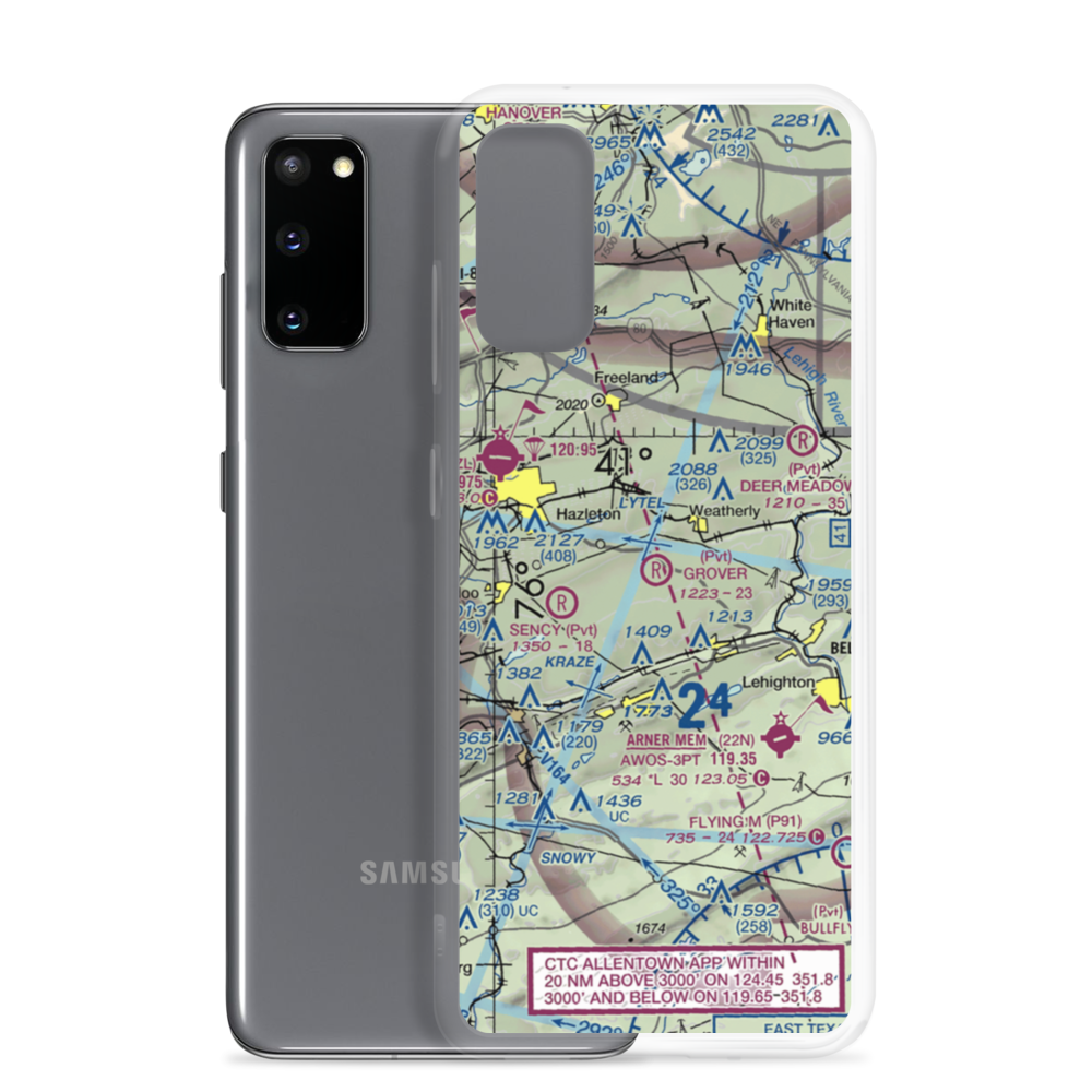 Grover Airport (PS12) VFR Sectional Samsung Case Samsung Galaxy S20 model shown