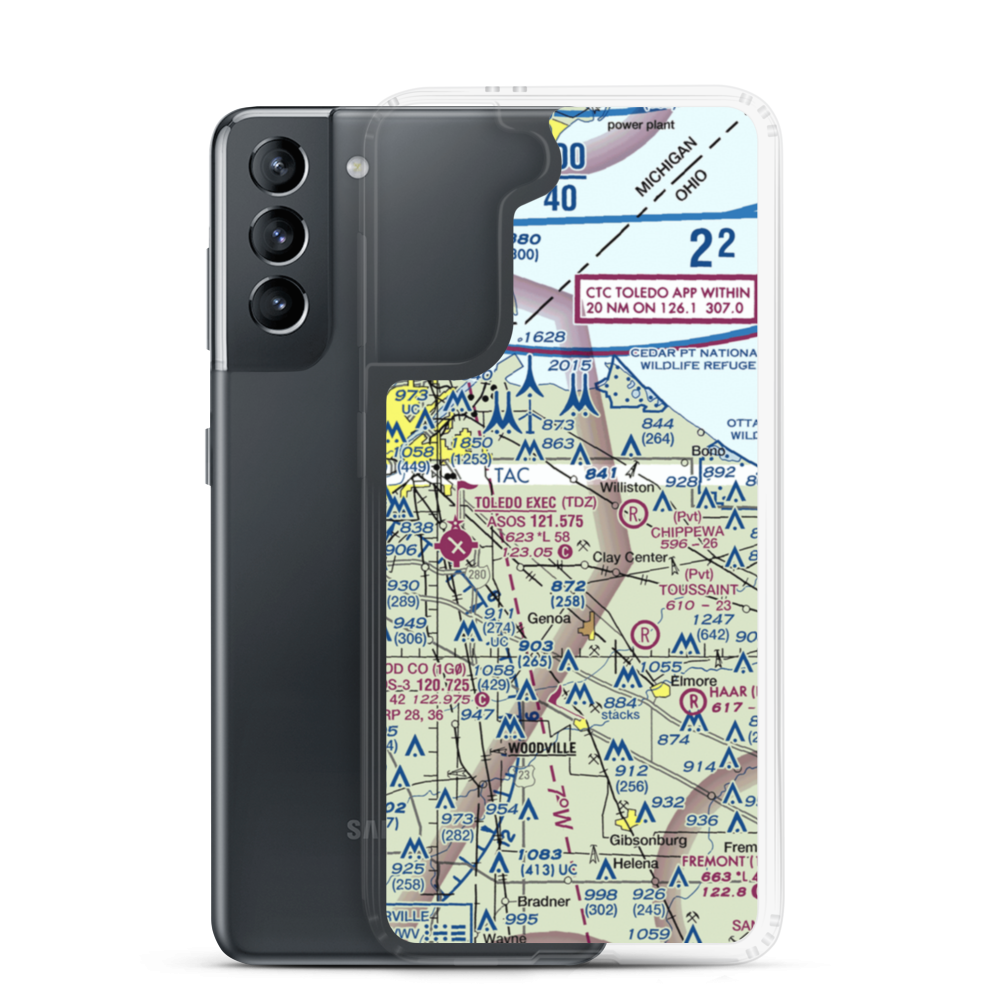 Gruetter Airport (5OI7) VFR Sectional Samsung Case Samsung Galaxy S21 model shown