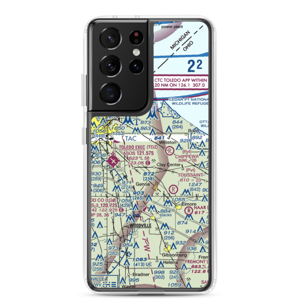 Gruetter Airport (5OI7) VFR Sectional Samsung Case Samsung Galaxy S21 Ultra model shown