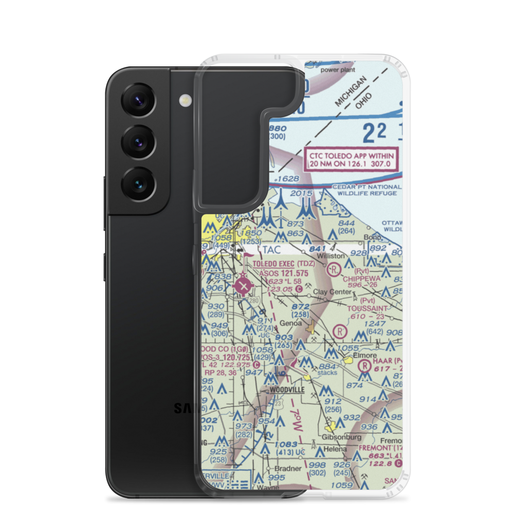 Gruetter Airport (5OI7) VFR Sectional Samsung Case Samsung Galaxy S22 model shown