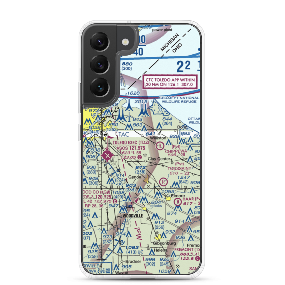 Gruetter Airport (5OI7) VFR Sectional Samsung Case Samsung Galaxy S22 Plus model shown