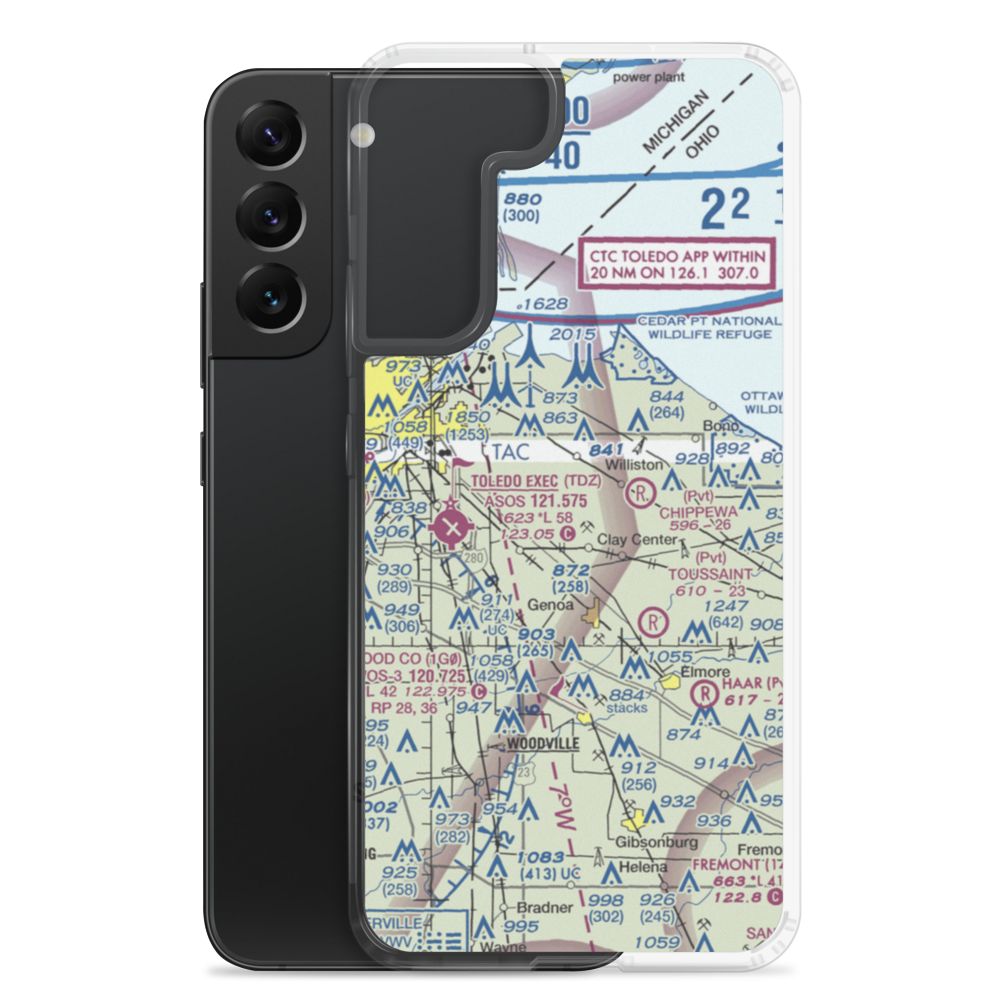 Gruetter Airport (5OI7) VFR Sectional Samsung Case Samsung Galaxy S22 Plus model shown
