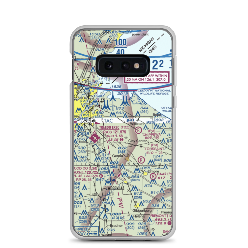 Gruetter Airport (5OI7) VFR Sectional Samsung Case Samsung Galaxy S10e model shown