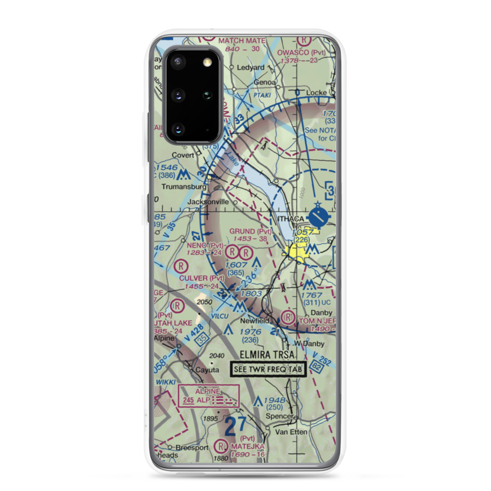Grund Field (NY55) VFR Sectional Samsung Case Samsung Galaxy S20 Plus model shown