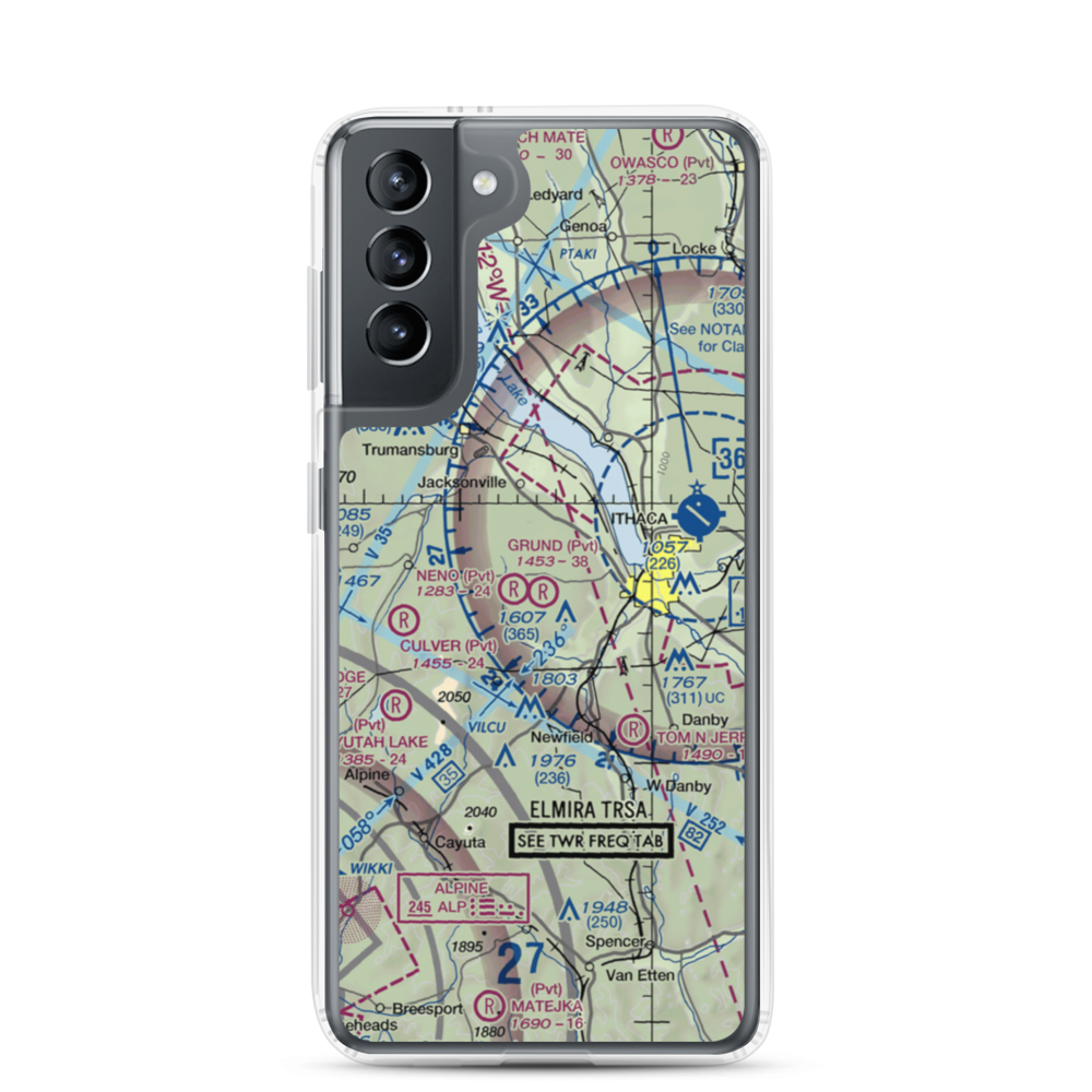 Grund Field (NY55) VFR Sectional Samsung Case Samsung Galaxy S21 model shown