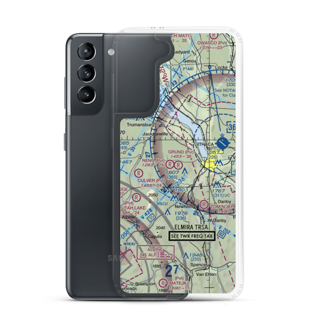 Grund Field (NY55) VFR Sectional Samsung Case Samsung Galaxy S21 model shown