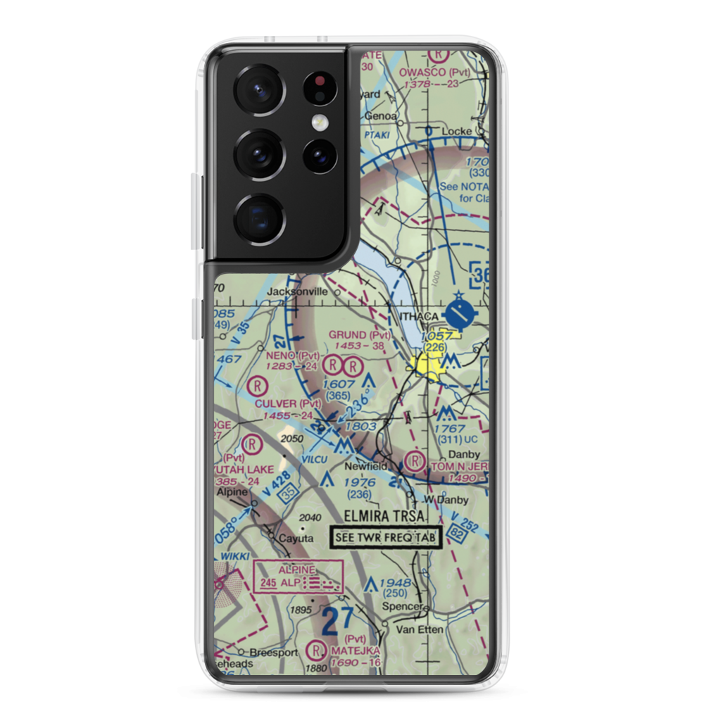 Grund Field (NY55) VFR Sectional Samsung Case Samsung Galaxy S21 Ultra model shown