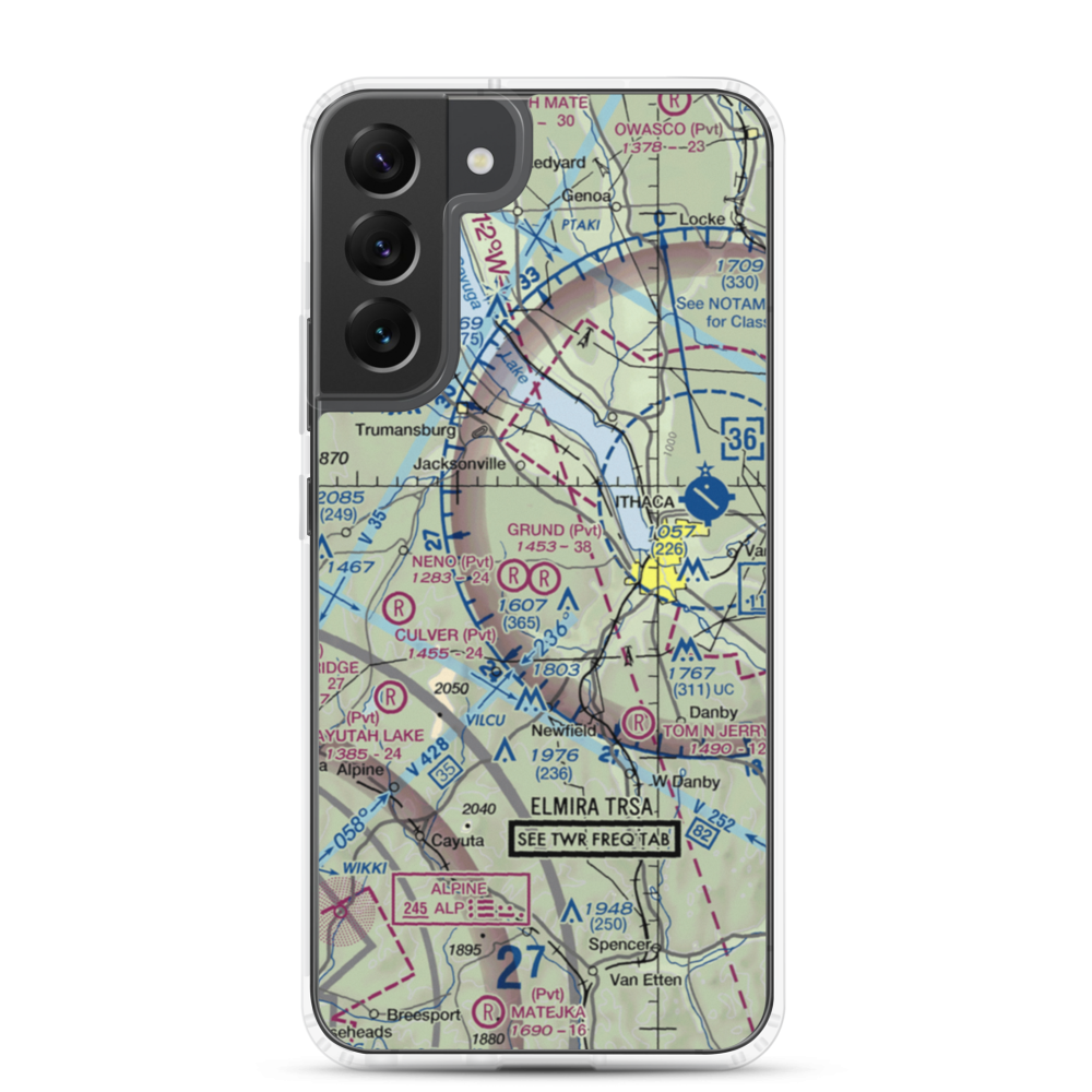 Grund Field (NY55) VFR Sectional Samsung Case Samsung Galaxy S22 Plus model shown
