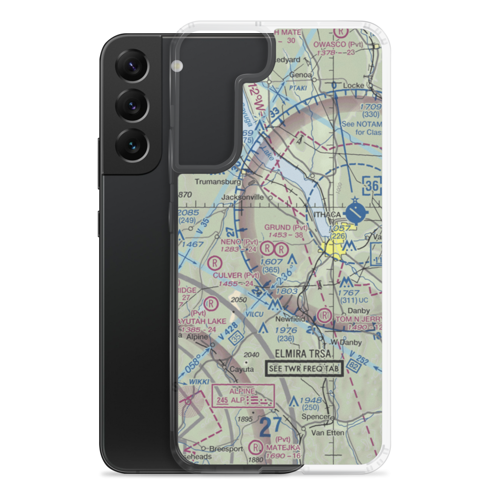 Grund Field (NY55) VFR Sectional Samsung Case Samsung Galaxy S22 Plus model shown