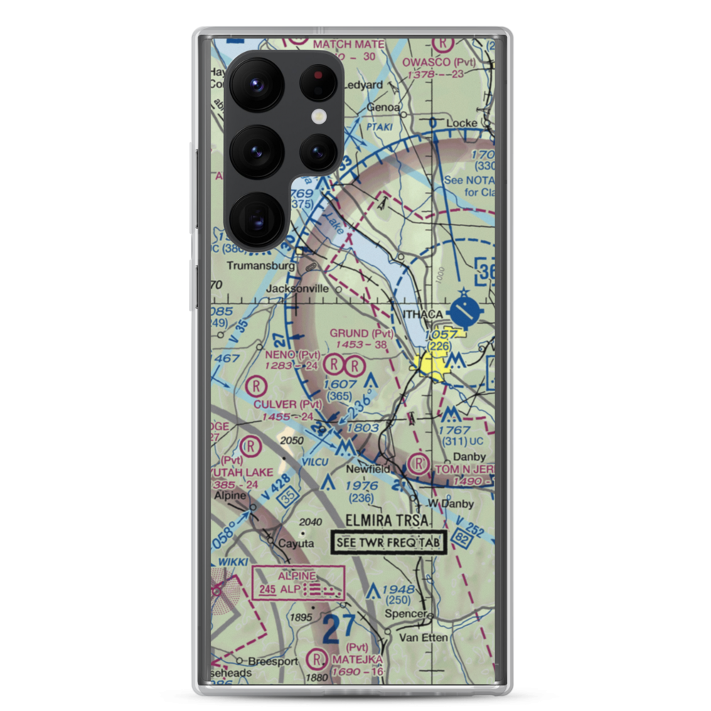 Grund Field (NY55) VFR Sectional Samsung Case Samsung Galaxy S22 Ultra model shown