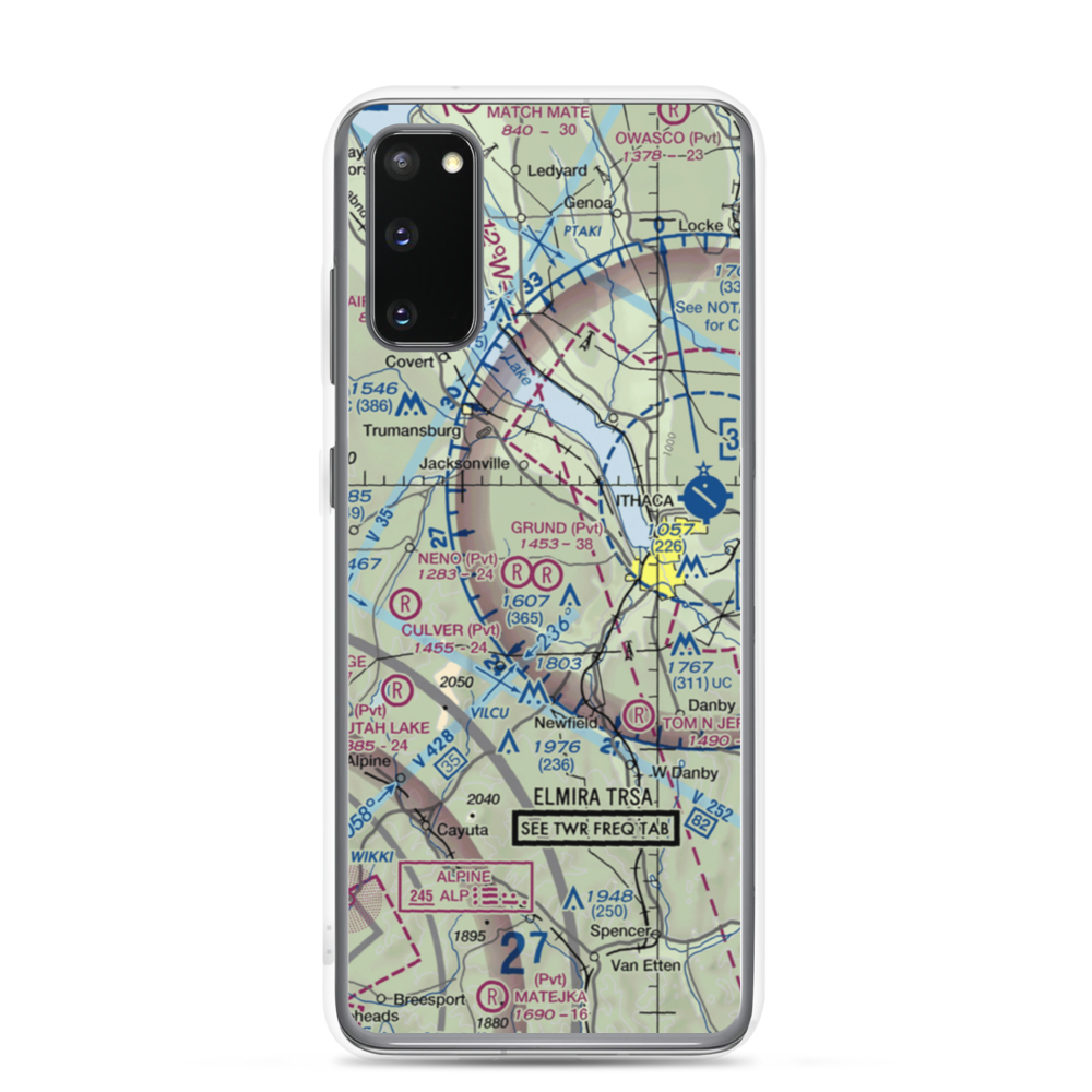 Grund Field (NY55) VFR Sectional Samsung Case Samsung Galaxy S20 model shown