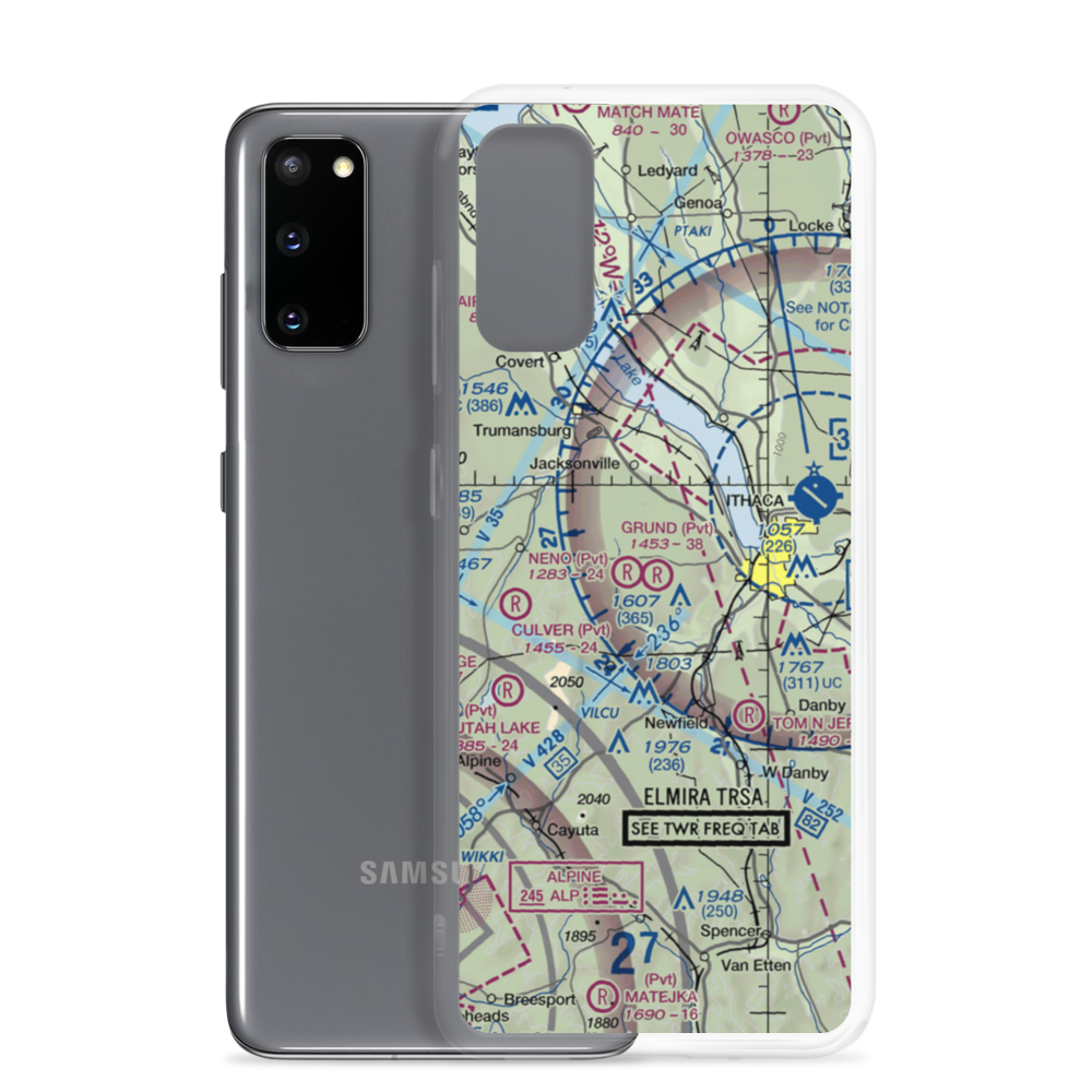 Grund Field (NY55) VFR Sectional Samsung Case Samsung Galaxy S20 model shown