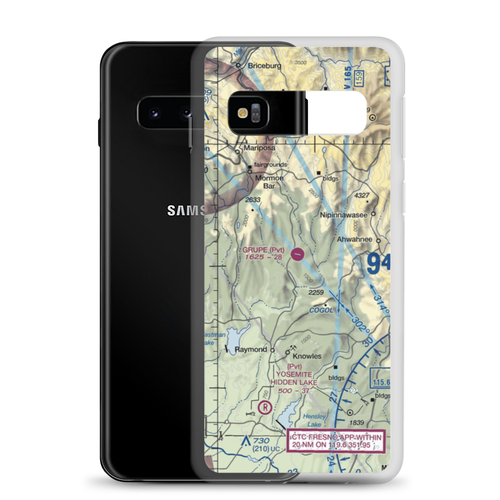 Grupe Ranch Airport (5CL0) VFR Sectional Samsung Case Samsung Galaxy S10 model shown