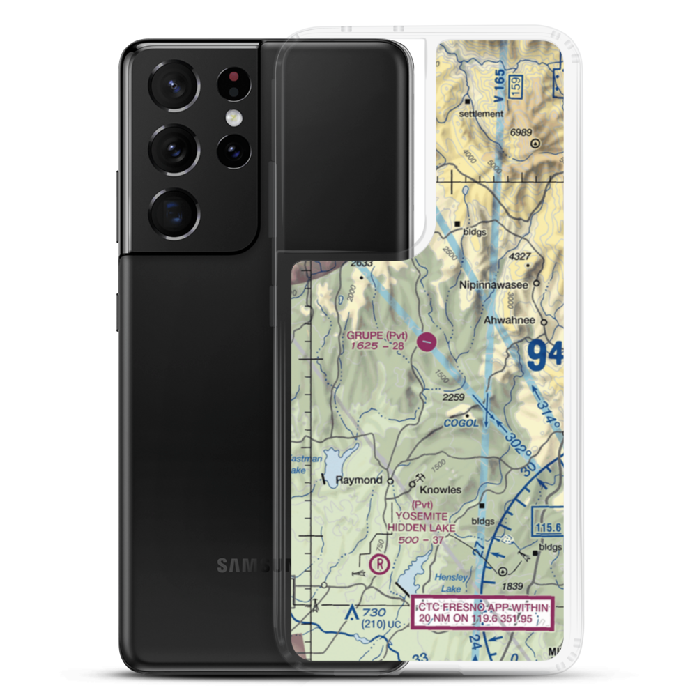 Grupe Ranch Airport (5CL0) VFR Sectional Samsung Case Samsung Galaxy S21 Ultra model shown
