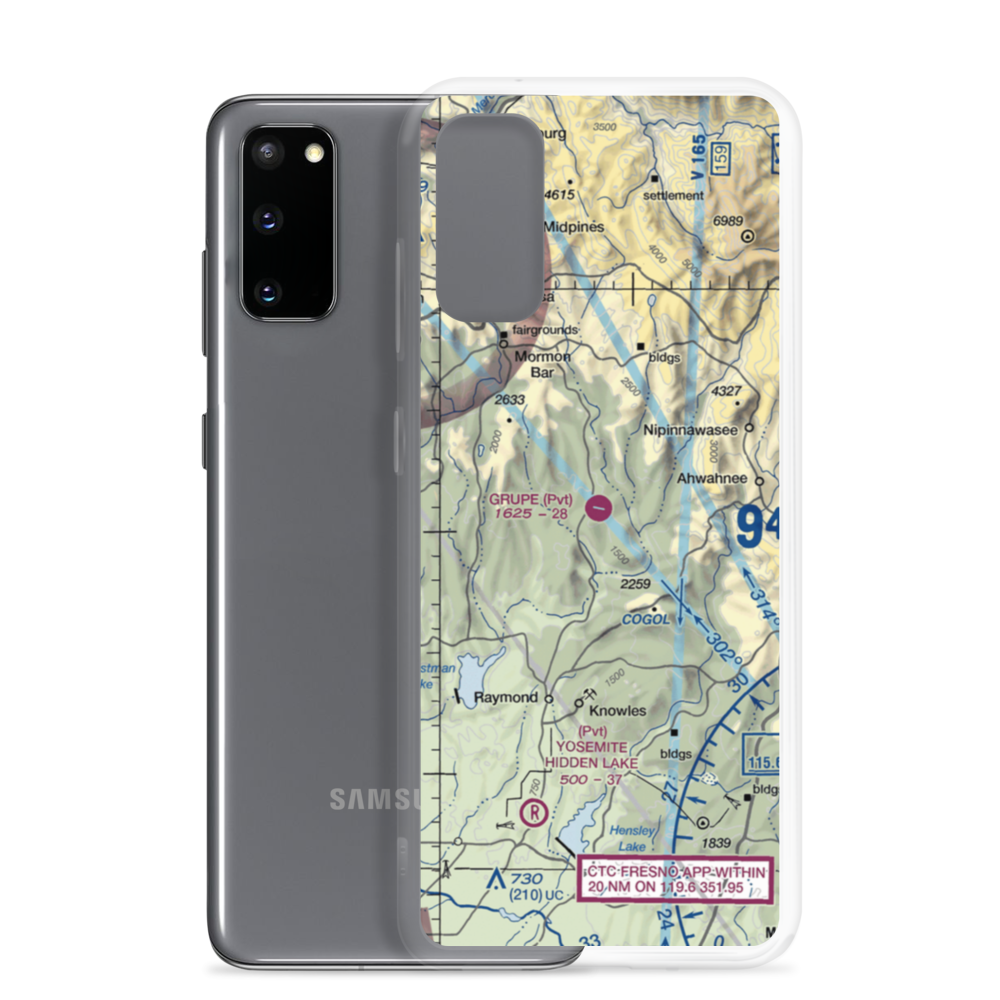 Grupe Ranch Airport (5CL0) VFR Sectional Samsung Case Samsung Galaxy S20 model shown
