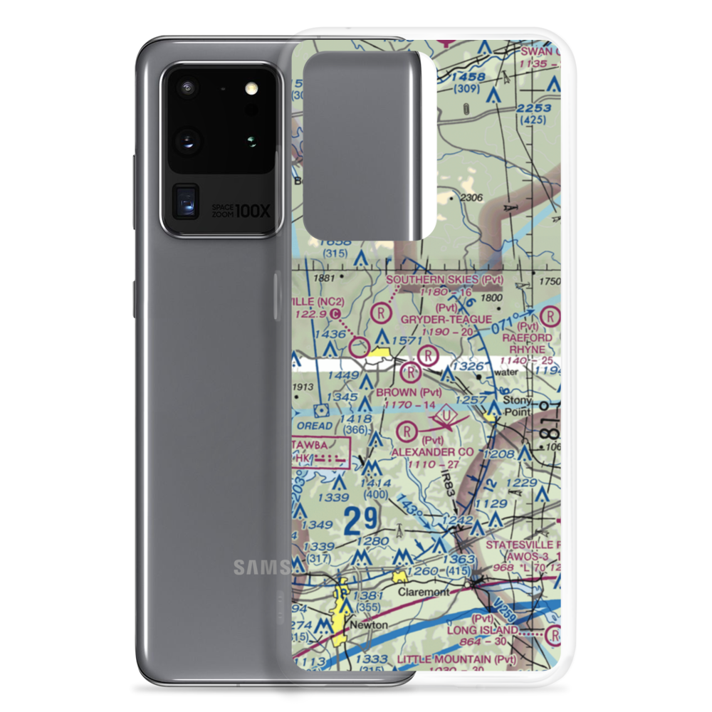 Gryder-Teague Airport (NC58) VFR Sectional Samsung Case Samsung Galaxy S20 Ultra model shown
