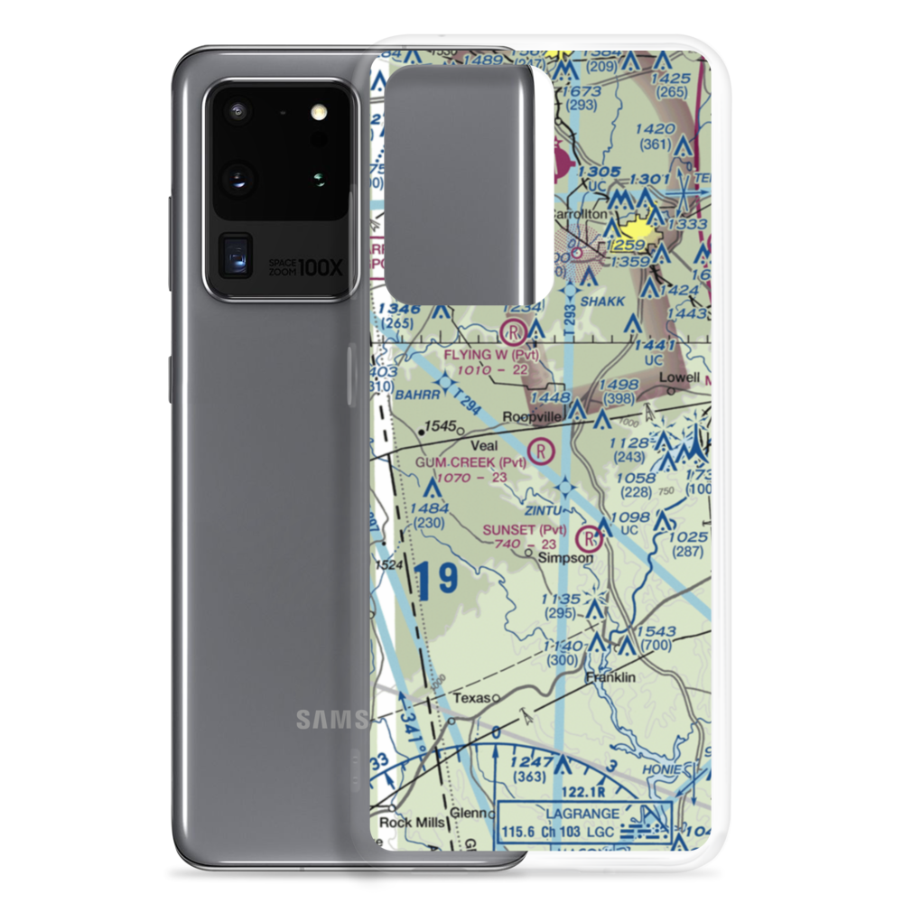 Gum Creek Airport (8GA1) VFR Sectional Samsung Case Samsung Galaxy S20 Ultra model shown