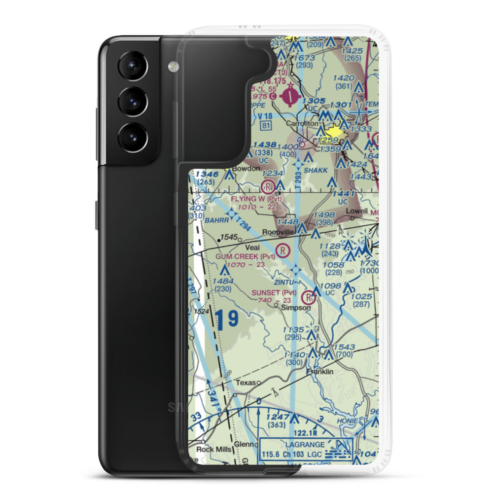 Gum Creek Airport (8GA1) VFR Sectional Samsung Case Samsung Galaxy S21 Plus model shown