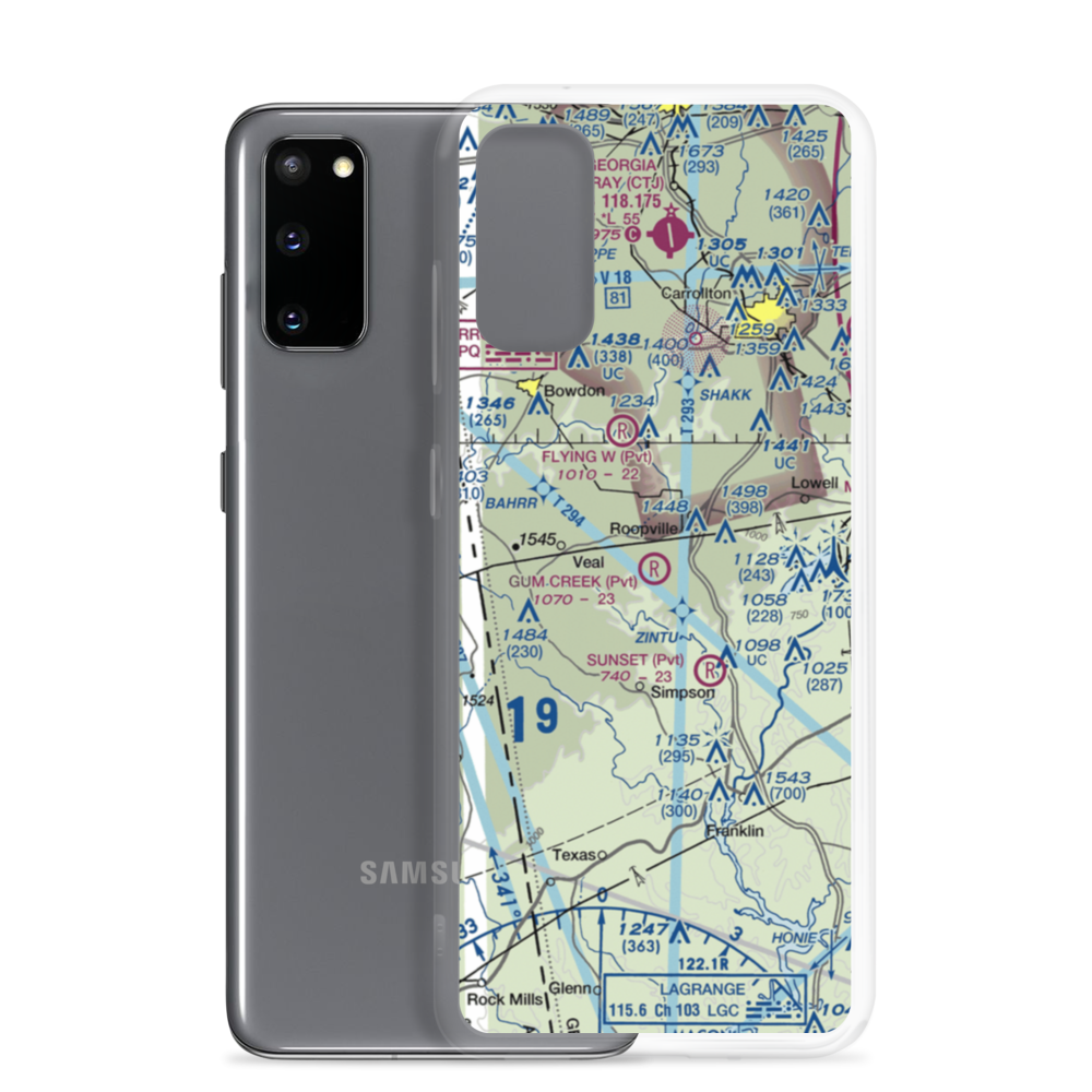 Gum Creek Airport (8GA1) VFR Sectional Samsung Case Samsung Galaxy S20 model shown