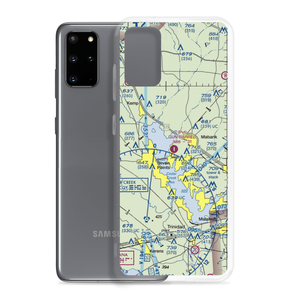 Gun Barrel City Airpark (74xa) VFR Sectional Samsung Case Samsung Galaxy S20 Plus model shown