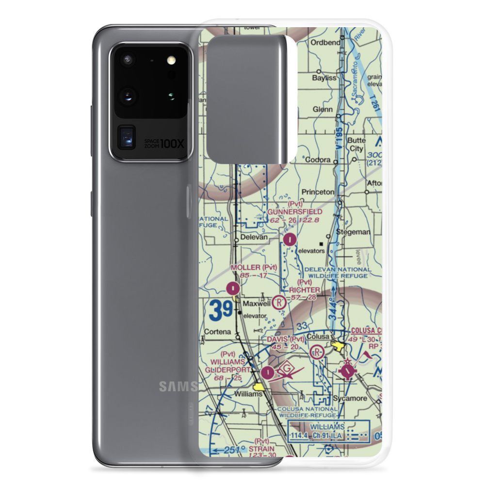 Gunnersfield Ranch Airport (71CL) VFR Sectional Samsung Case Samsung Galaxy S20 Ultra model shown