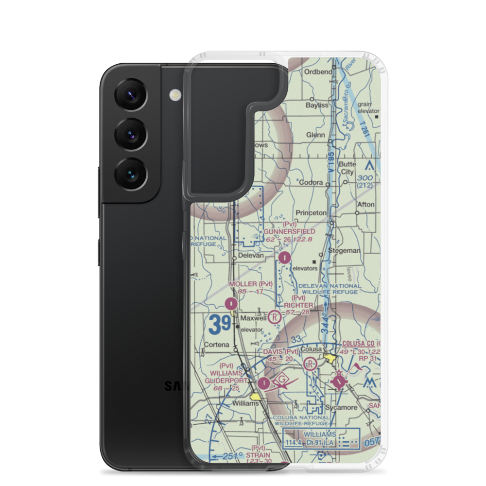 Gunnersfield Ranch Airport (71CL) VFR Sectional Samsung Case Samsung Galaxy S22 model shown