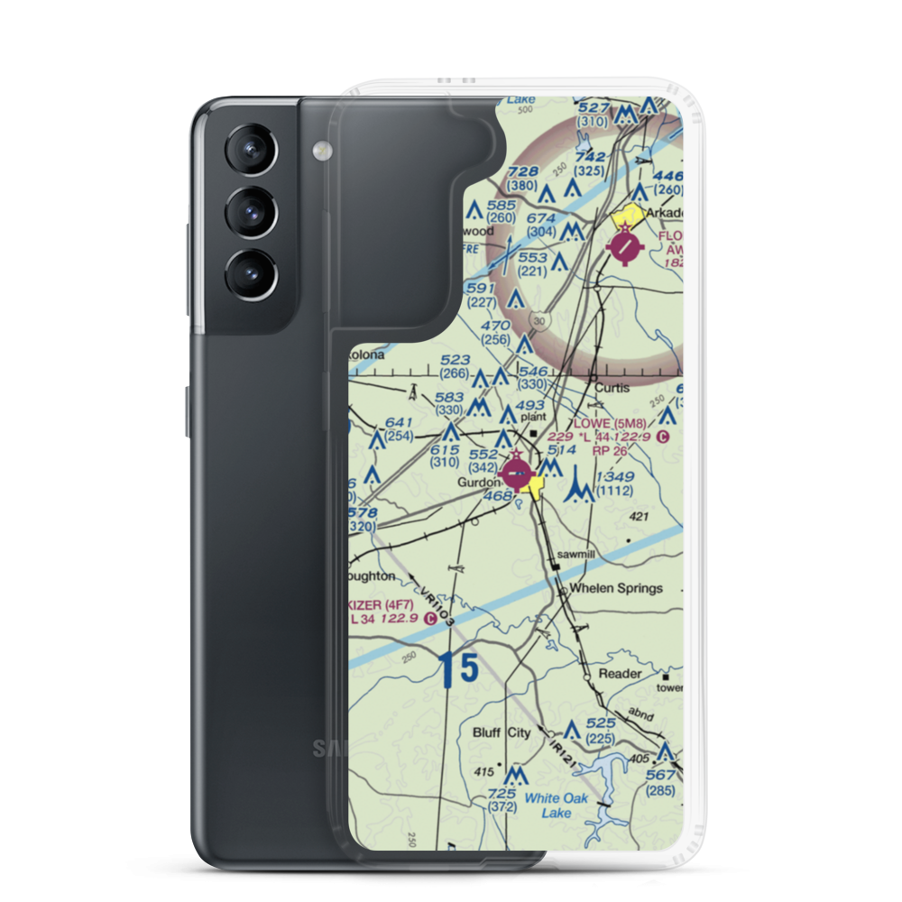 Gurdon Lowe Field (5M8) VFR Sectional Samsung Case Samsung Galaxy S21 model shown