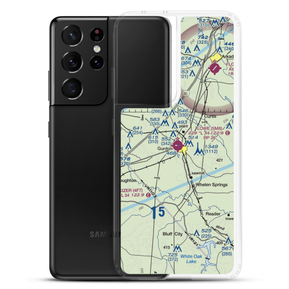 Gurdon Lowe Field (5M8) VFR Sectional Samsung Case Samsung Galaxy S21 Ultra model shown