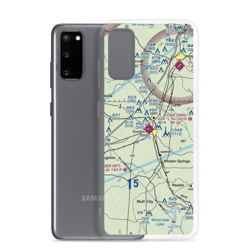 Gurdon Lowe Field (5M8) VFR Sectional Samsung Case Samsung Galaxy S20 model shown