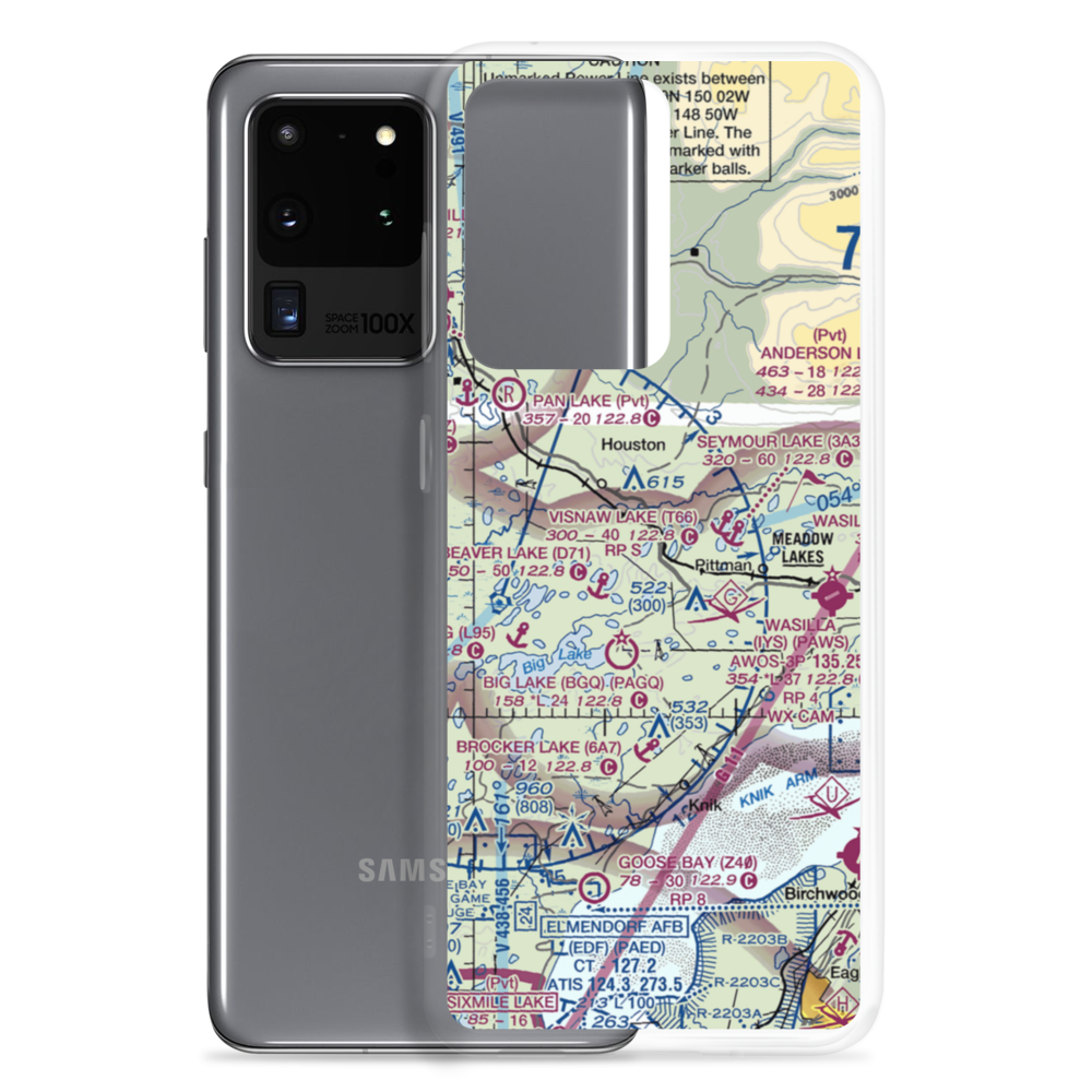 Gus Landing (AA33) VFR Sectional Samsung Case Samsung Galaxy S20 Ultra model shown